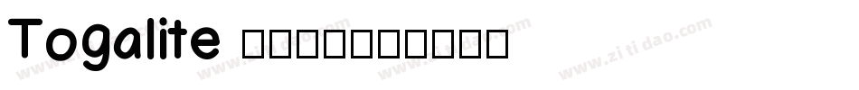 Togalite トガリテ字体转换